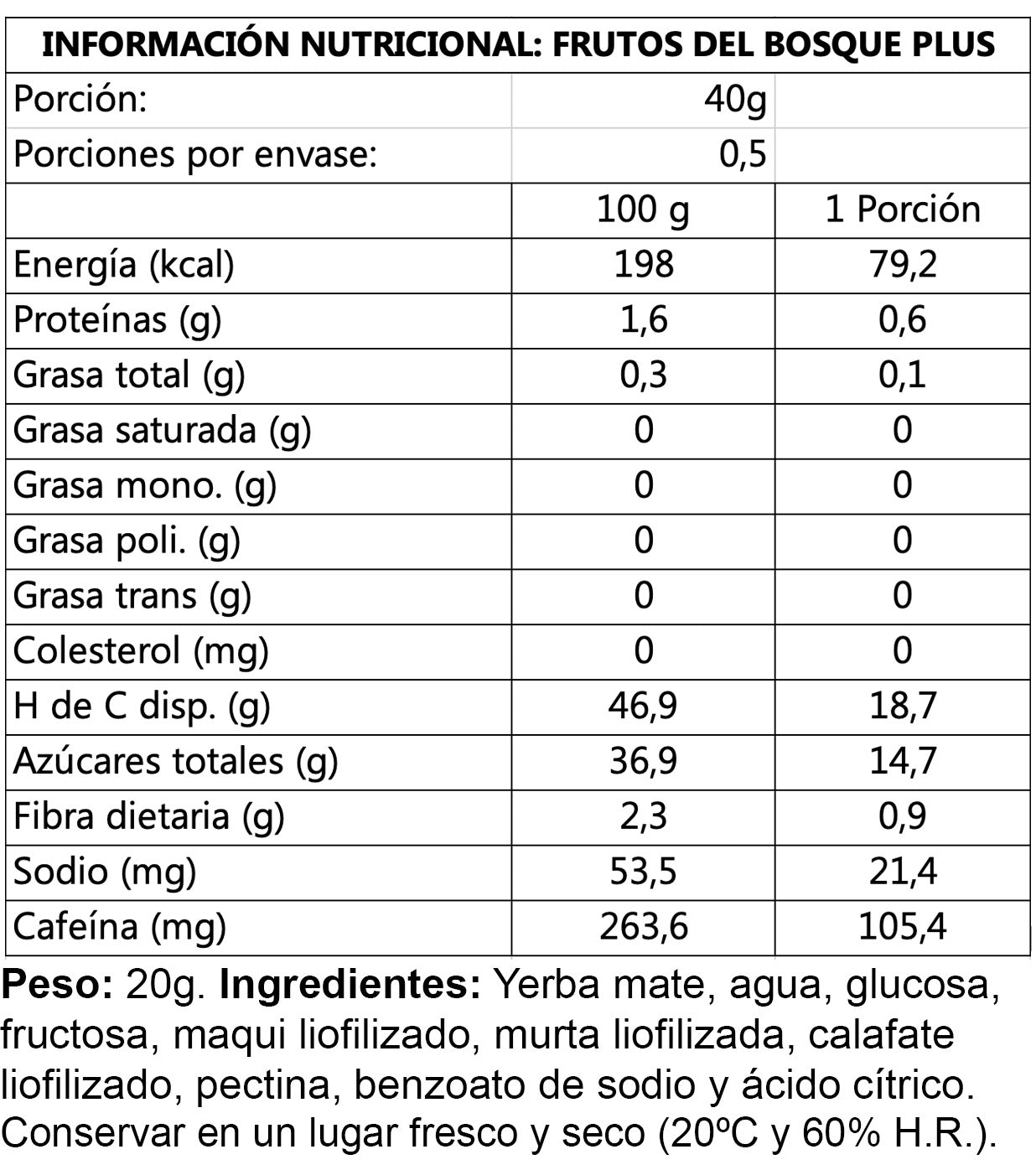 Wildmate Plus Frutos del Bosque nativo