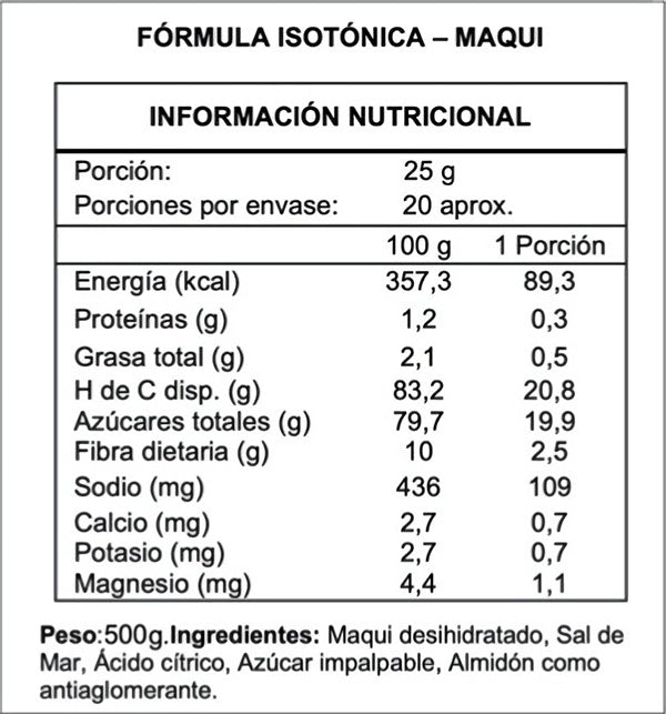 Wildmate Polvo Isotónico de Maqui