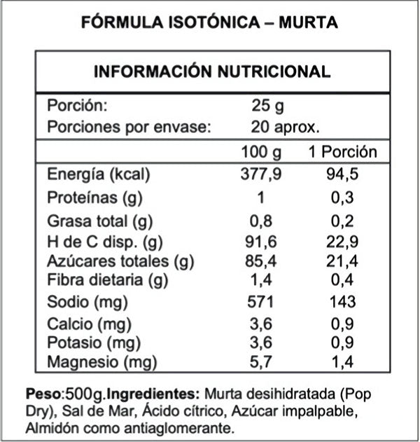 Wildmate Polvo Isotónico de Murta