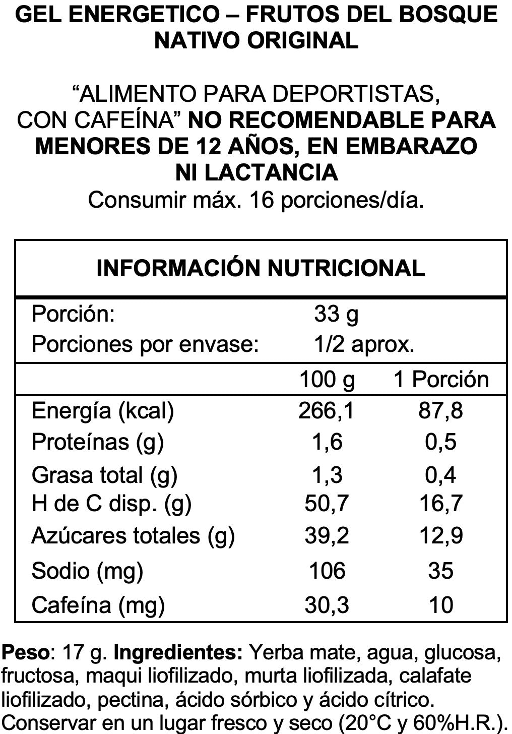 Wildmate Original Frutos del Bosque nativo