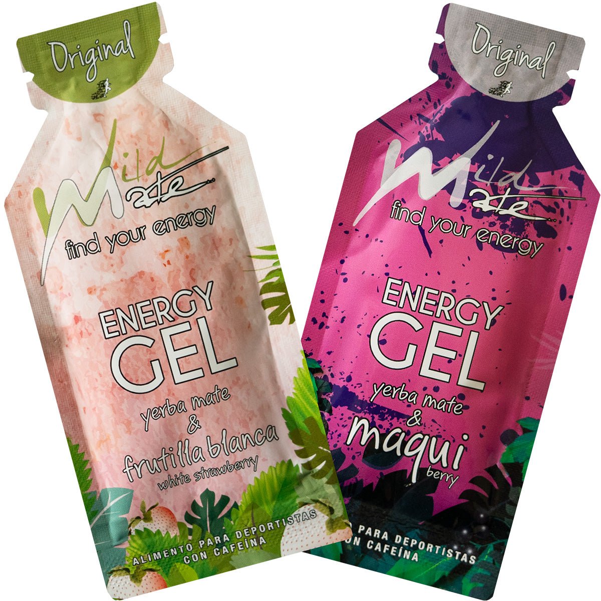 Gel energético Wildmate Original Pack: Frutilla Blanca-Maqui