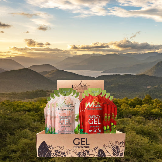 Caja Gel energético Wildmate Original Pack: Frutilla blanca-Murta