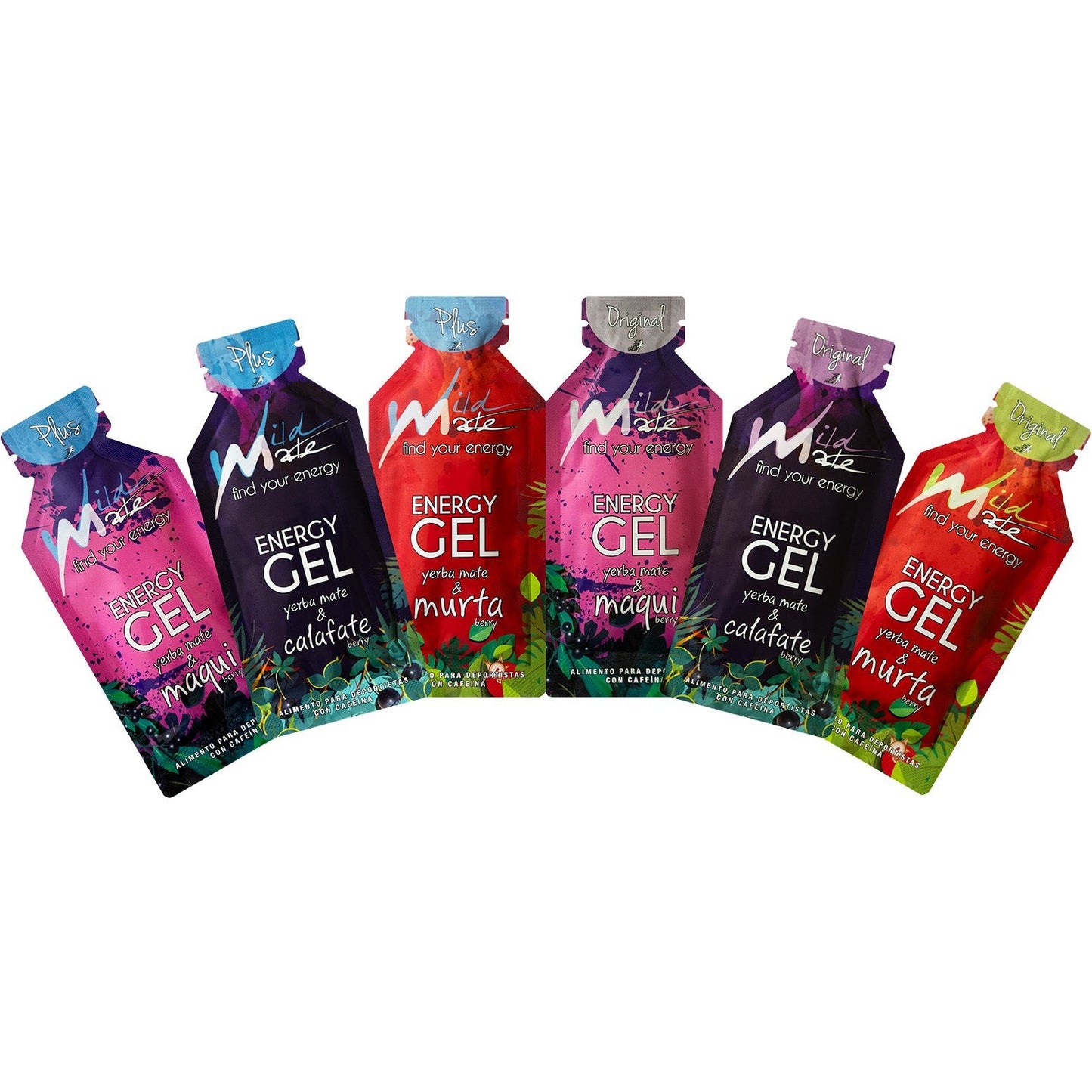 Gel energético Wildmate Plus y Original: Maqui-Calafate-Murta