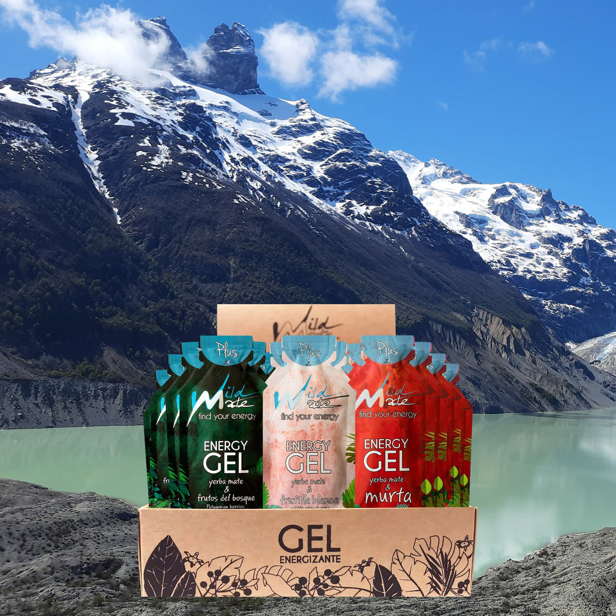 Gel energético Wildmate Plus Cyber Pack Frutos-Frutilla-Murta - Wildmate