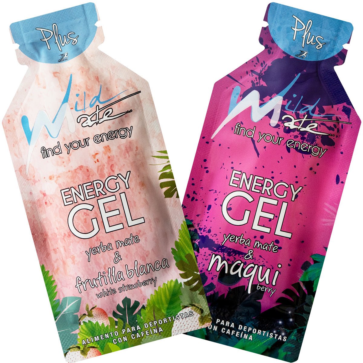 Gel energético Wildmate Plus Pack: Frutilla Blanca-Maqui