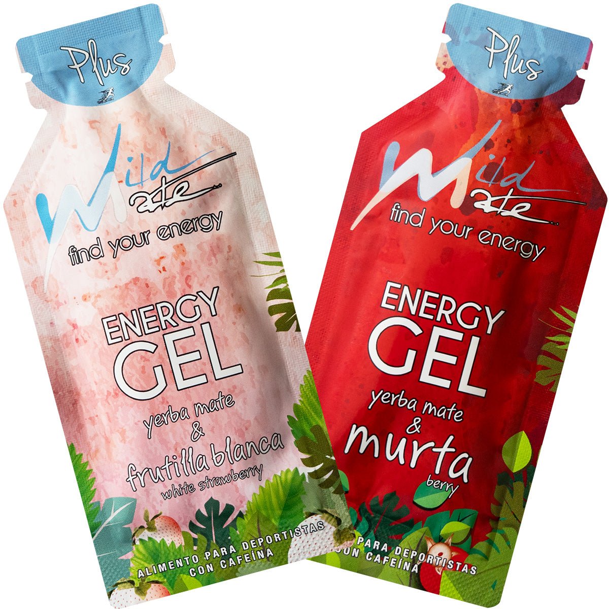 Gel energético Wildmate Plus Pack: Frutilla Blanca-Murta