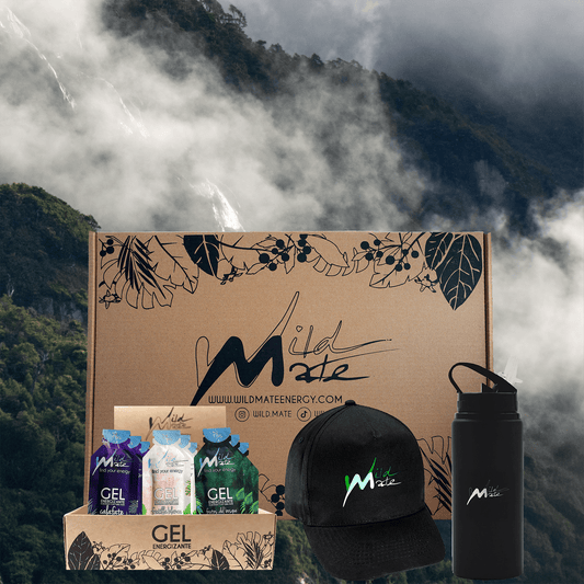Wild Box: 24 geles, Jockey y Botella. Jockey negro y botella térmica.