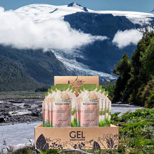 Caja de Gel energético Wildmate Original: Frutilla Blanca