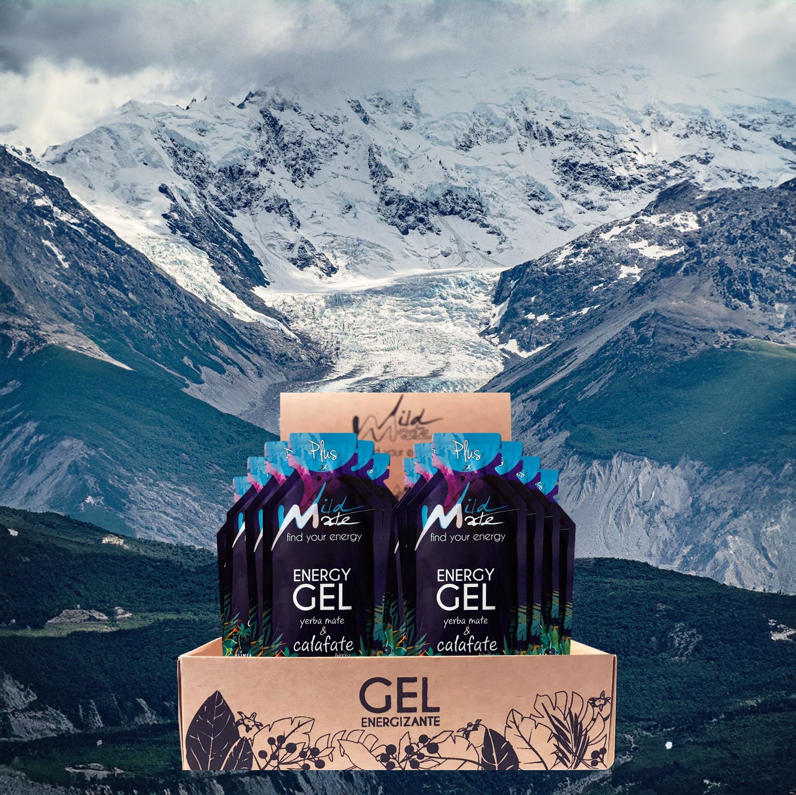 Caja de Gel energético Wildmate Plus: Calafate