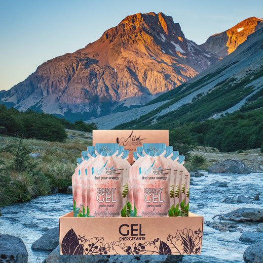 Caja de Gel energético Wildmate Plus: Frutilla Blanca