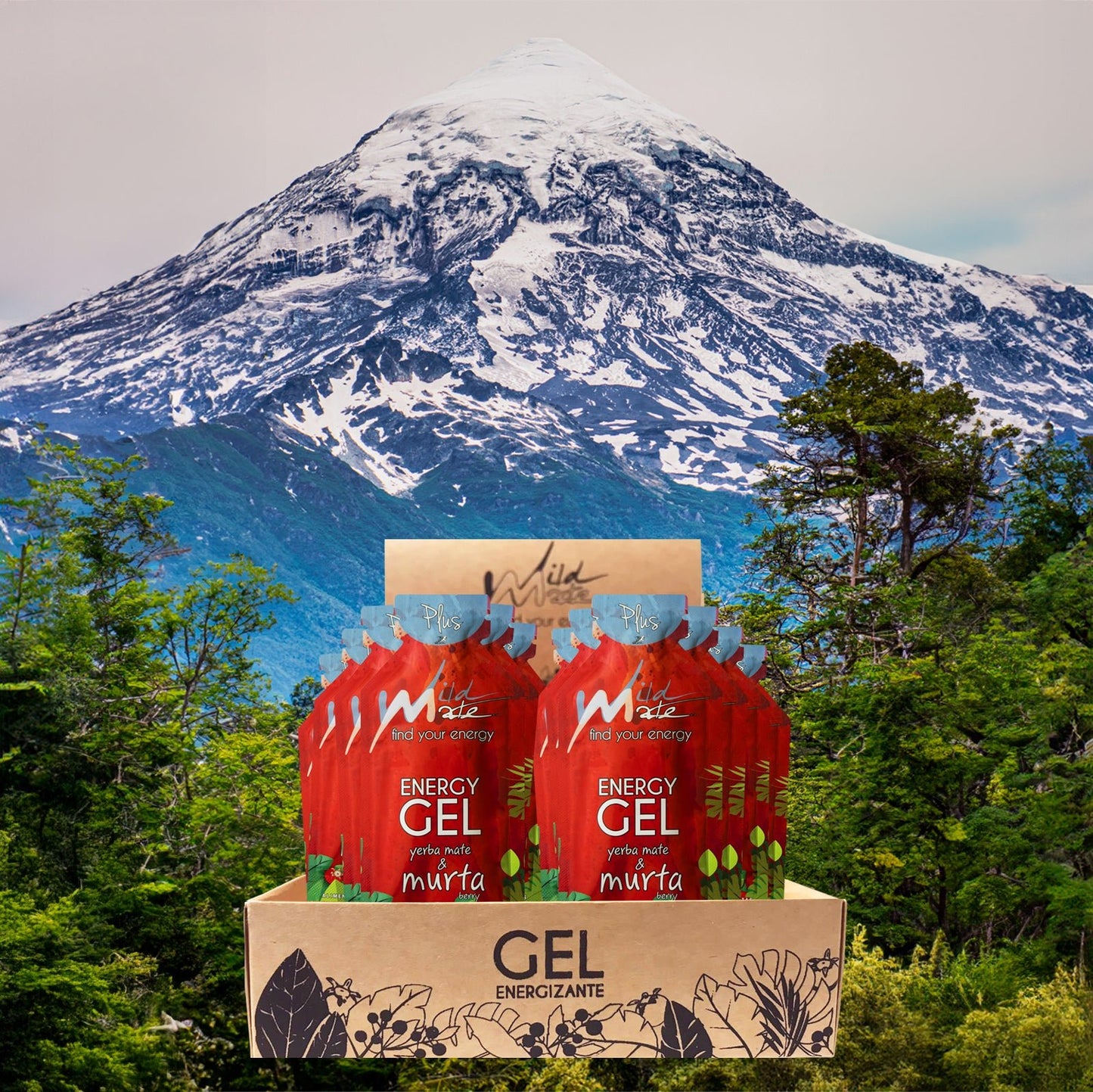 Caja de Gel energético Wildmate Plus: Murta