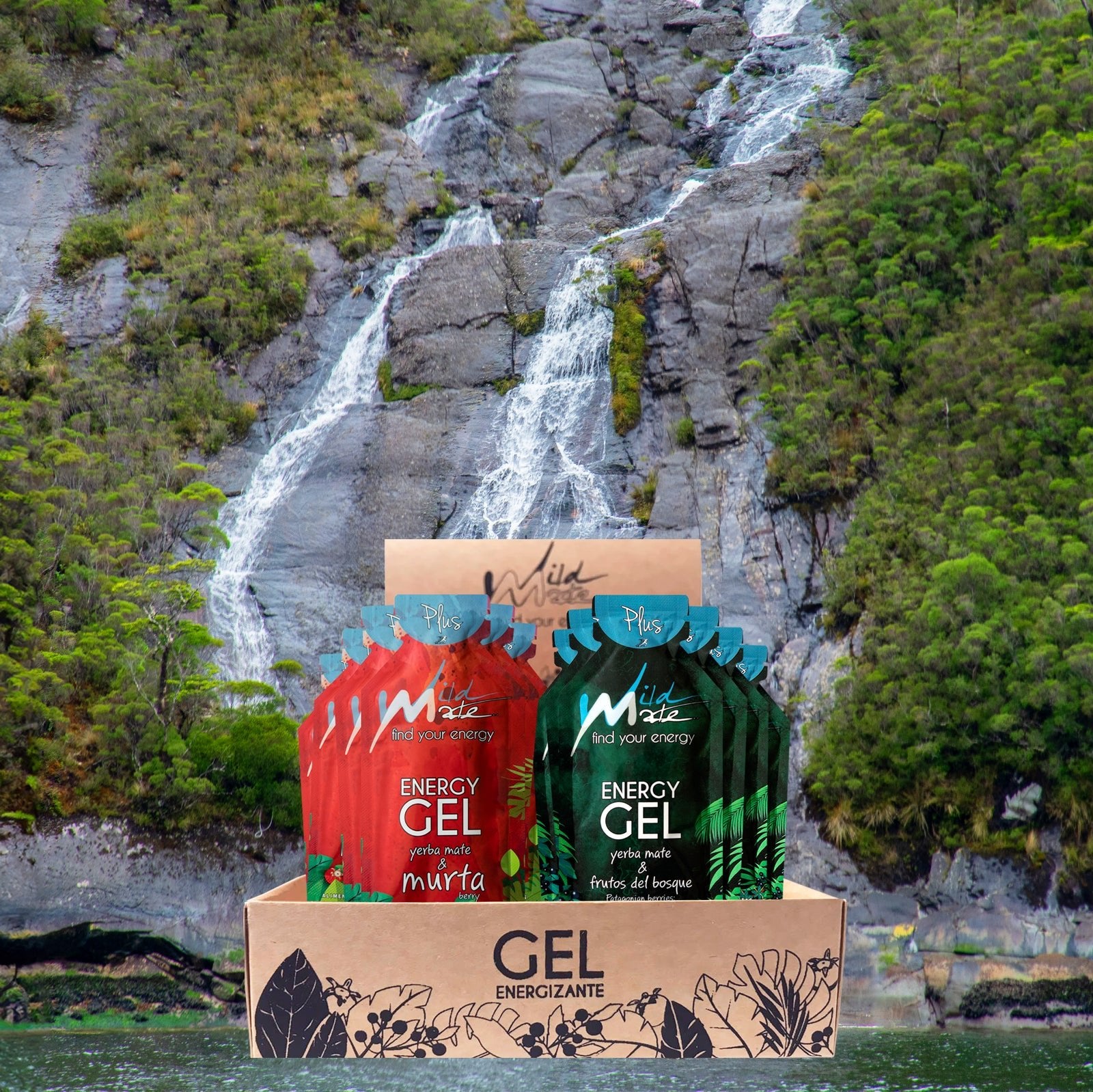 Caja de Gel energético Wildmate Plus Pack: Murta-Frutos del bosque
